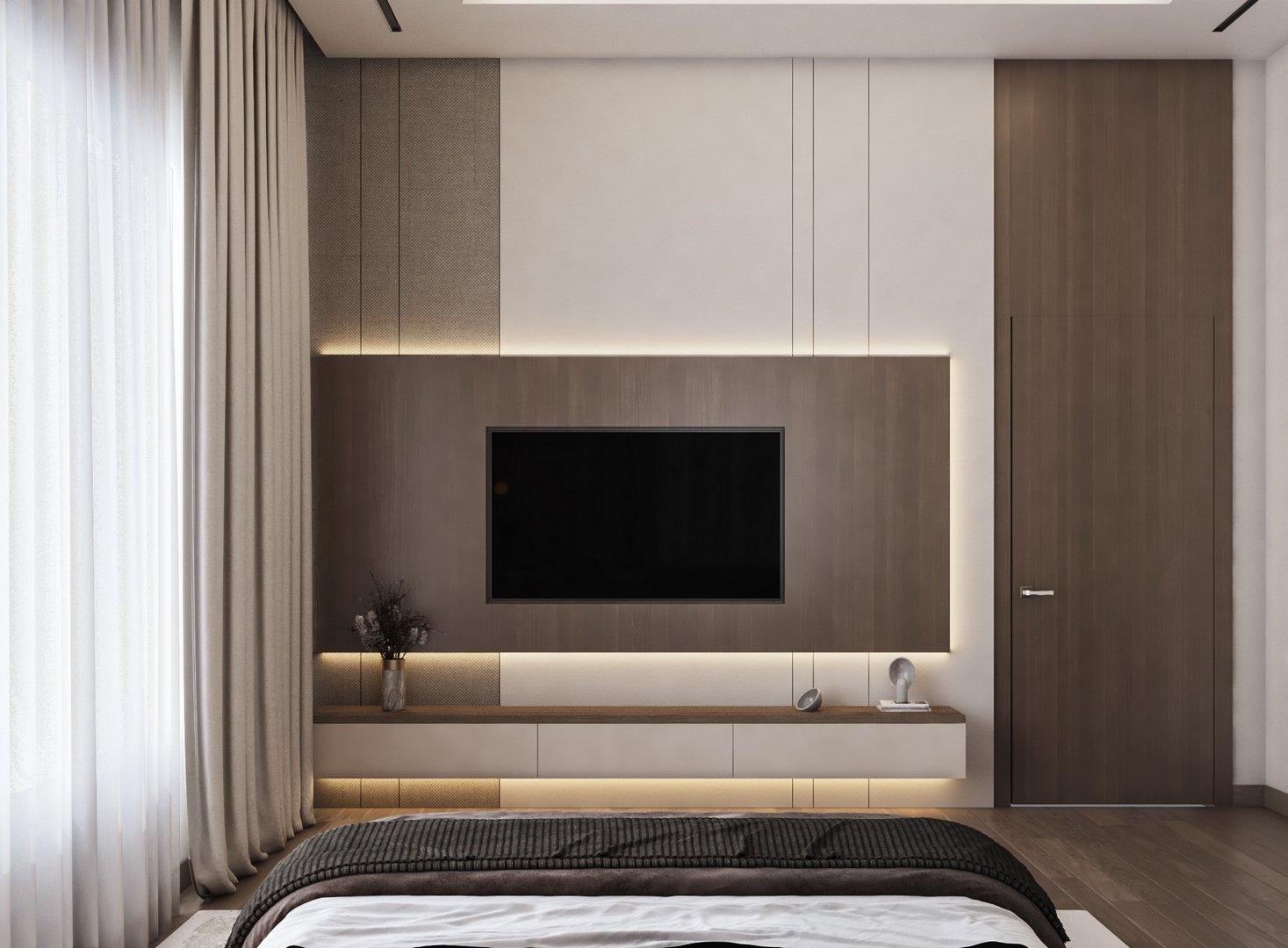 غرفة نوم رئيسية عصرية