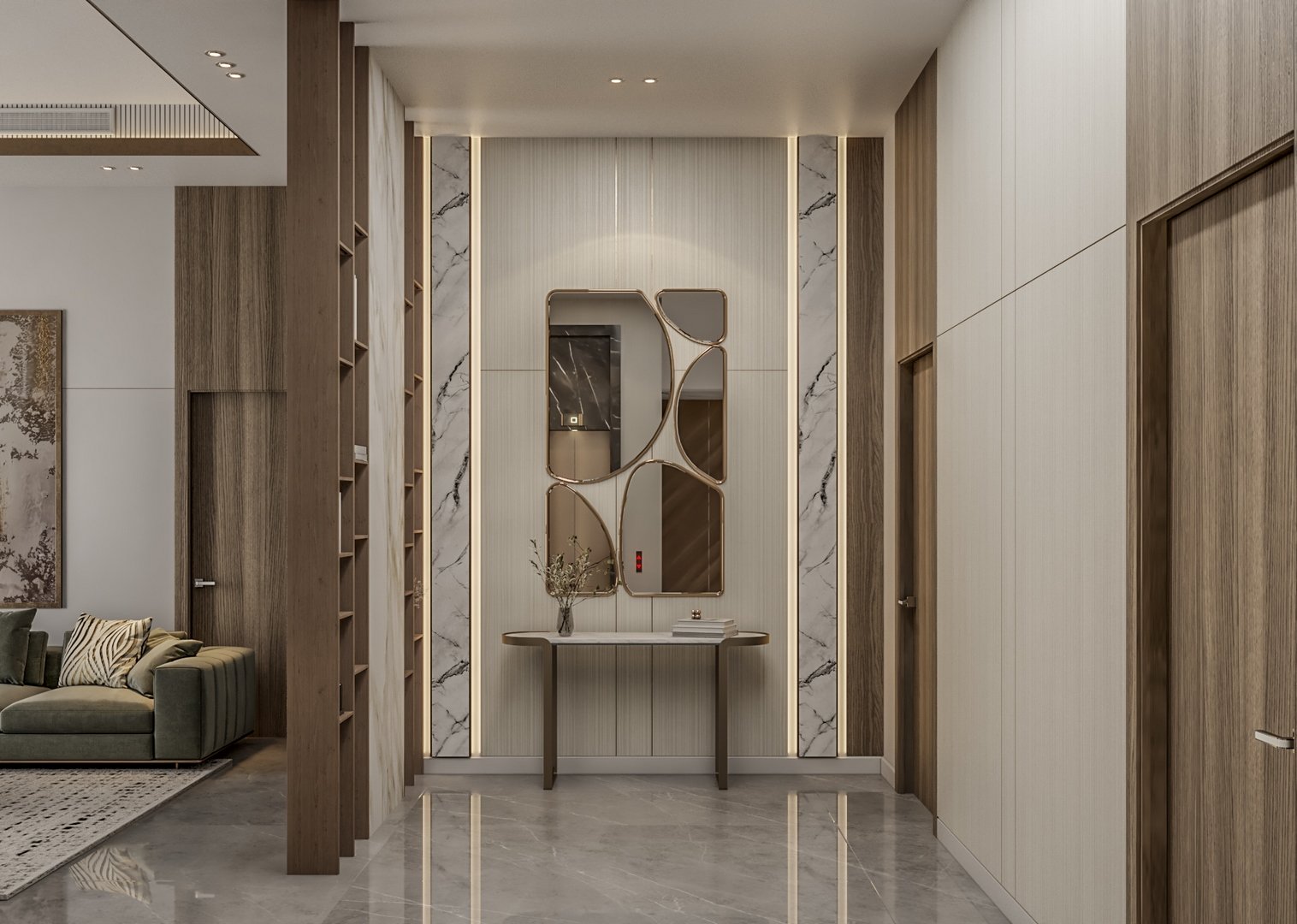 قاعة عائلية حديثة