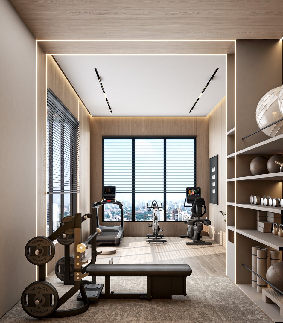 صالة رياضية منزلية