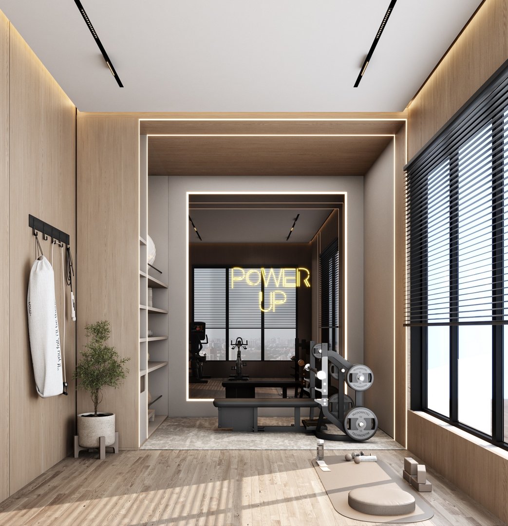 صالة رياضية منزلية