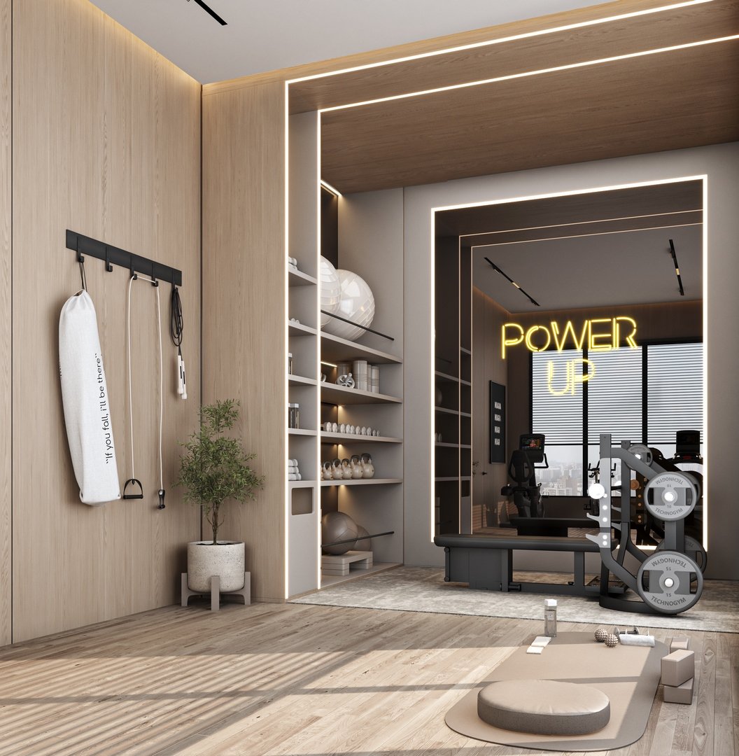 صالة رياضية منزلية